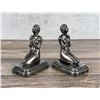 Image 1 : Art Deco Silver Clad Nude Bookends