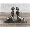 Image 2 : Art Deco Silver Clad Nude Bookends