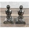 Image 4 : Art Deco Silver Clad Nude Bookends