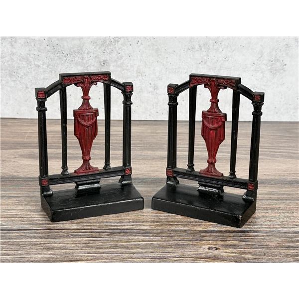 Bradley & Hubbard Grecian Urn Cast Iron Bookends