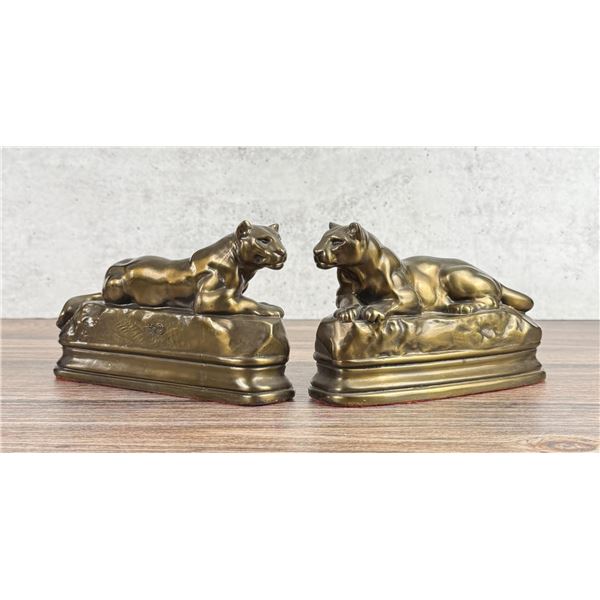 Kronheim & Olderbusch K&O Panther Lion Bookends