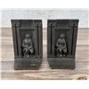 Image 1 : Metal Art Bronze Roman Caesar Bookends 598