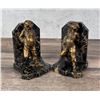 Image 3 : Art Deco Bronze & Marble Reclining Boy Bookends