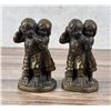 Image 1 : Cast Iron Peek A Boo Dutch Children Bookends