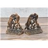 Image 1 : Littco Cast Iron Gladiator & The Lion Bookends