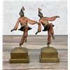 Image 1 : Armor Bronze Dancing Jesters Bookends