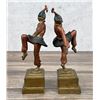 Image 2 : Armor Bronze Dancing Jesters Bookends
