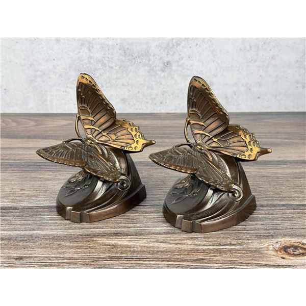Philadelphia Manufacturing Co Butterfly Bookends