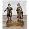 Image 1 : Pompeian Bronze Victorian Couple Bookends