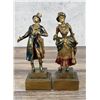 Image 2 : Pompeian Bronze Victorian Couple Bookends