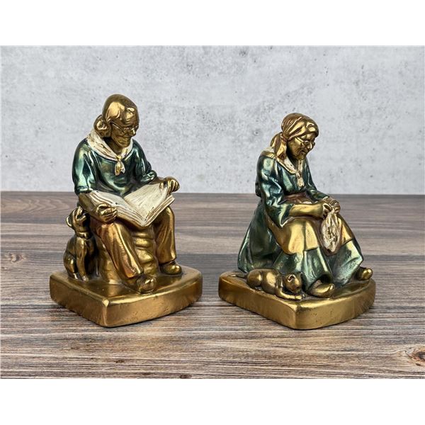 Armor Bronze Darby & Joan Bookends
