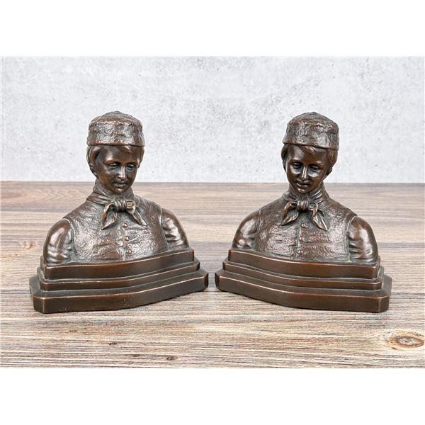 Armor Bronze Dutch Boy Bookends