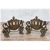 Image 1 : Cinderella Coach Bronze Carriage Bookends