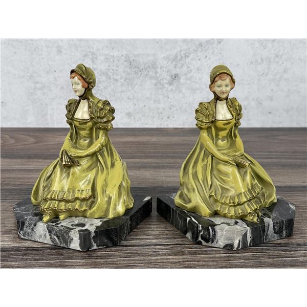 JB Hirsch Foundry Lady In Waiting Bookends