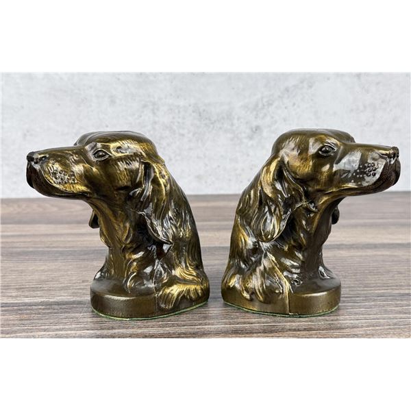 PM Craftsman Irish Setter Dog Bookends
