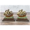 Image 2 : Hubley Cast Iron Spanish Galleon Ship Bookends