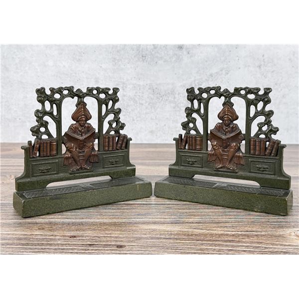 Judd Co Cast Iron Arab Scholar Bookends 9741