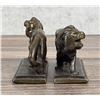 Image 3 : Bronze Lion Bookends