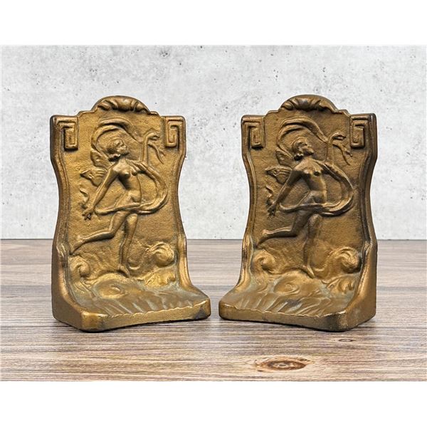 Art Deco Dancing Fairy Bookends 1154