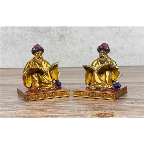 Ronson LV Aronson Arab Scholar Bookends