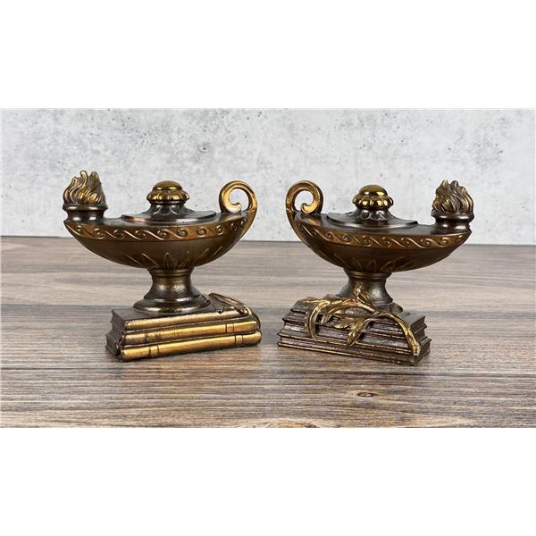 Dodge Gladys Edwards Aladdin Lamp Bookends