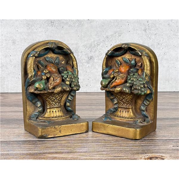 JB Hirsch Foundry Fruit Basket Bookends
