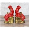 Image 2 : Armor Bronze Reading Robed Monk Bookends