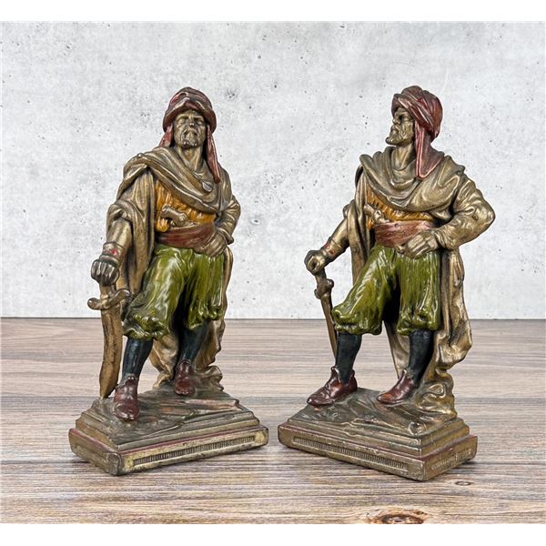 Armor Bronze Barbary Pirate Bookends