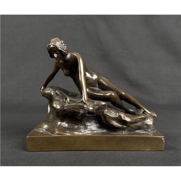 Art Deco Nude on Rocks Doorstop