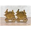 Image 4 : Nuydea Cast Iron Stagecoach Bookends
