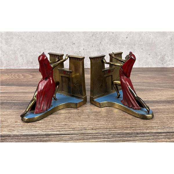 Ronson Egyptian Revival Queen of the Nile Bookends