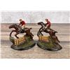 Image 1 : Hubley Cast Iron Whipper-In Steeplechase Bookends