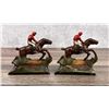 Image 4 : Hubley Cast Iron Whipper-In Steeplechase Bookends