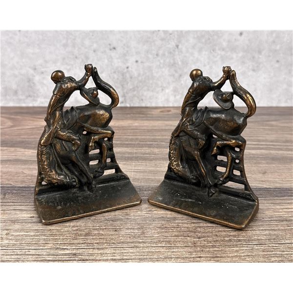 OFW Bucking Bronco Cowboy Bookends