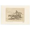 Image 1 : Ace Powell Engraving Indian Hay Wagon
