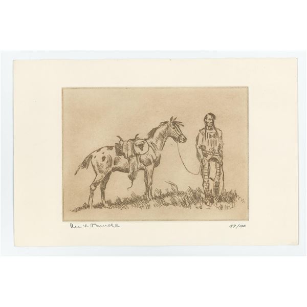 Ace Powell Engraving Indian