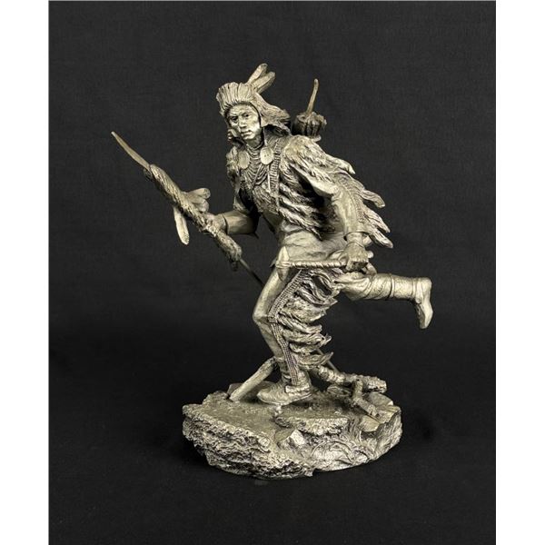 Franklin Mint Jim Pointer Pewter Crow Scout