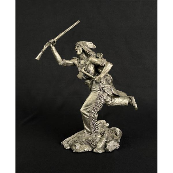 Franklin Mint Jim Pointer Pewter Cheyenne Brave