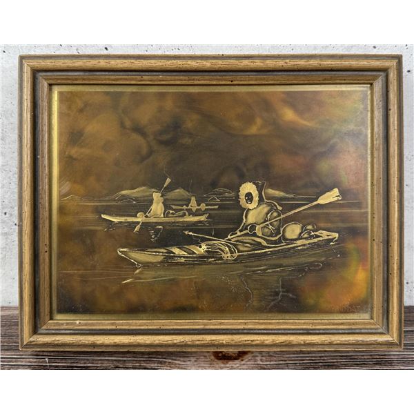 Priddat Alaskan Inuit Eskimo Engraving