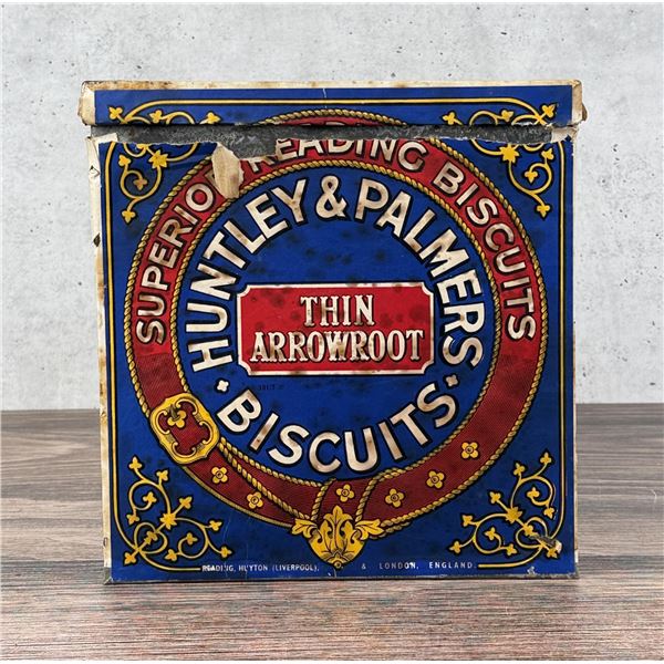 Huntley & Palmers Biscuits Thin Arrowroot Tin Bin