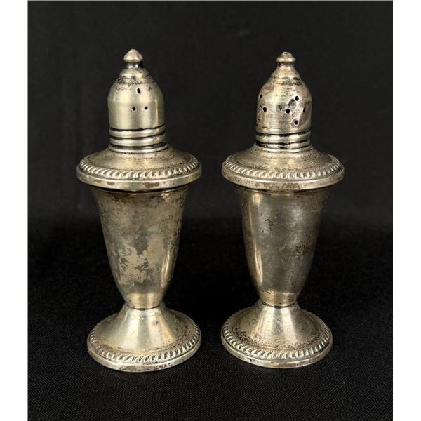 Sterling Silver Weighted Salt & Pepper Shakers