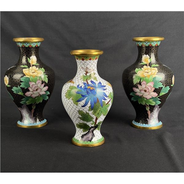 Chinese Cloisonne Vases