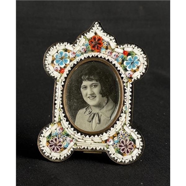 Antique Venetian Micro Mosaic Picture Frame
