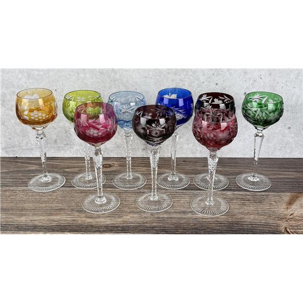 Czechoslovakian Cut to Clear Glasses