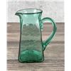 Image 2 : Blenko Art Glass Sea Green Square Pitcher