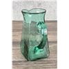 Image 4 : Blenko Art Glass Sea Green Square Pitcher