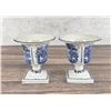 Image 2 : Pair of Booths British Scenery Footed Urns