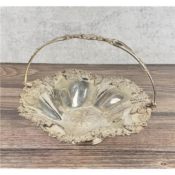 Victorian Silver Plated Bridal Basket