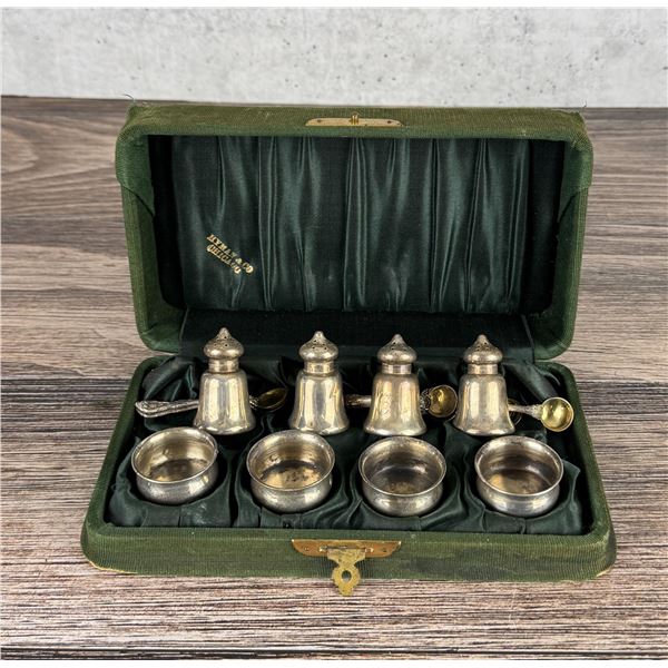 Hyman Edwardian Sterling Silver Condiment Set