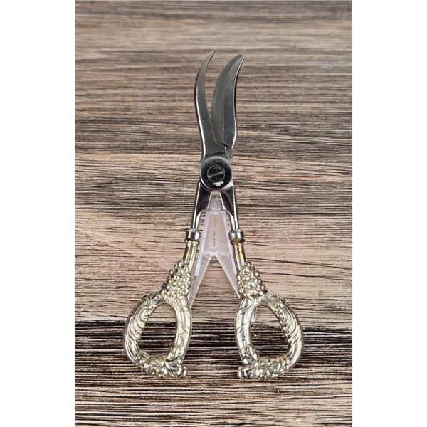 Sterling Silver Grape Scissors Shears